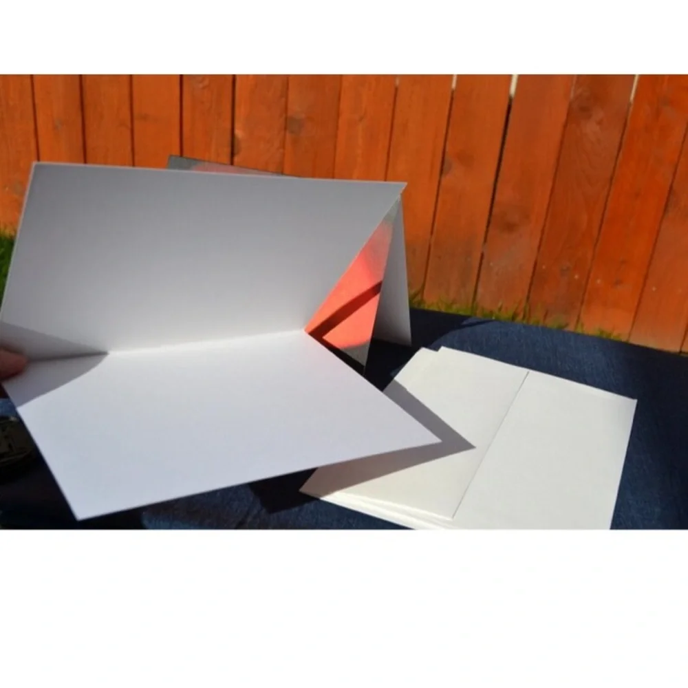 Blank 5X7” Smiling Jack-O-Lantern print Halloween 2 cards with 2 white envelopes